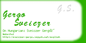 gergo sveiczer business card